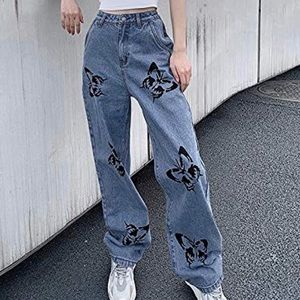 Butterfly baggy jeans